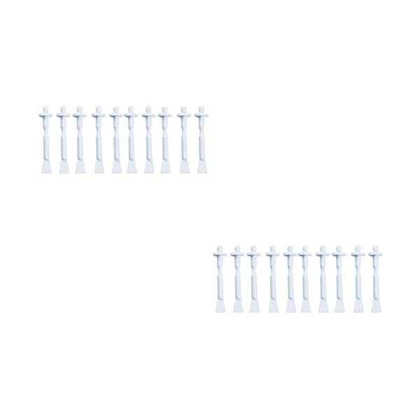 FRCOLOR De Cire Polyvalent 2 En 1 10 Pièces De Cire Jetable Outil De Spatule 2 En 1 DÉpilation