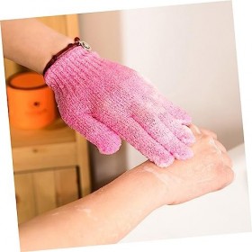POPETPOP 4 Paires De Gants Exfoliants Pour La Peau À Friction Gants De Gommage Pour Spa Gants De Bain Pouf Gants De Bain Gant