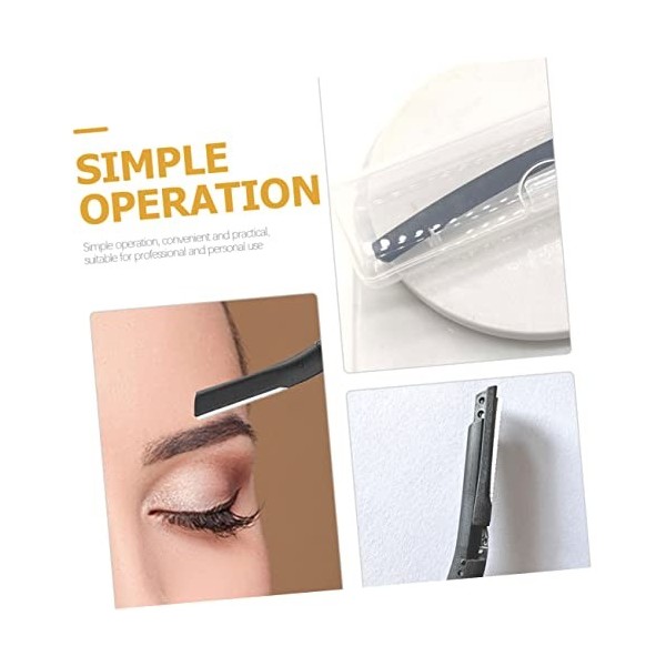 POPETPOP 1 Ensemble De Rasoir Rasoir À Sourcils Pour Femmes Lame De Rechange Tondeuse À Poils Du Visage Rasoir À Sourcils Têt