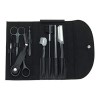 Kit de toilettage professionnel portable 8 en 1 pour sourcils avec sac de rangement, cadeau pour voyage, maison, sourcils