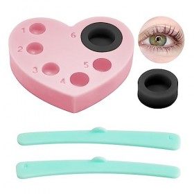 Lomansa Outil Rehaussement de Cils, Lash Lift Tool, Convient Pour le Rehaussement Cils et La Teinture Cils, Silicone Réutilis