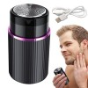 Rasoir électrique pour homme – Mini rasoir portable, rasoir électrique rechargeable par USB, utilisation humide et sèche, cad