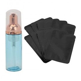 10 Sachets de concentré de Nettoyant pour Cils avec 60 Ml de Bouteille Vide de Shampoing en Mousse pour les Cils Bouteille b