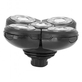 TOUISEDGI Accessoire De Rasoir Électrique, Rasoir à Barbe Électrique Universel Portable 5 Lames Tête Rotative Accessoire De R