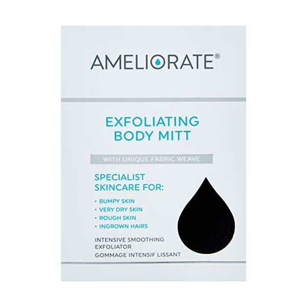 AMELIORATE Gant exfoliant pour le corps lemballage peut varier 