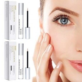 Utapossin Sérum pour Cils, 5ml*2 Croissance des Cils, Sérum pour Les Cils Huile de Ricin pour Croissance et Longs Cils pour N