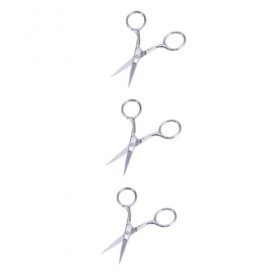 minkissy 3 Pièces Ciseaux En Acier Inoxydable Petits Ciseaux De Toilettage Pointe Ciseaux De Sécurité Ciseaux À Poils De Nez 