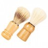 FOMIYES 2 Pièces Brosse À Barbe Barbier Cheveux Plumeau Blaireau Et Bol Blaireau Pour Hommes Accessoire De Rasage Cadeaux Pou