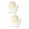 FOMIYES Gant De Bain 2 Pièces Mitaine De Douche Brosse Corporelle Double Face