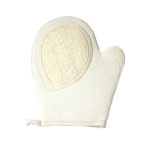 FOMIYES Gant De Bain 2 Pièces Mitaine De Douche Brosse Corporelle Double Face