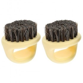 POPETPOP 2 Pièces Peigne À Barbe Pour Hommes Peigne À Moustache Barbe Blaireau Plumeau De Cou Brosse À Pour Hommes Peigne À B