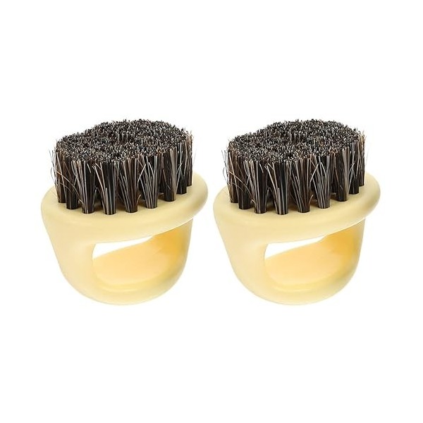 POPETPOP 2 Pièces Peigne À Barbe Pour Hommes Peigne À Moustache Barbe Blaireau Plumeau De Cou Brosse À Pour Hommes Peigne À B