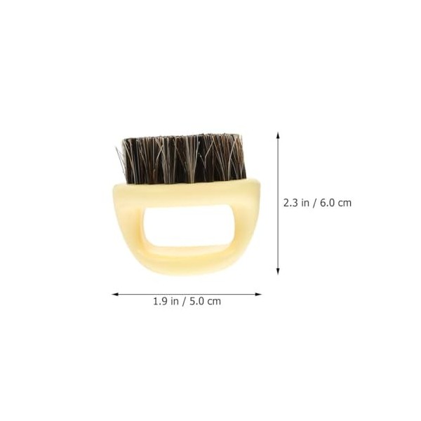 POPETPOP 2 Pièces Peigne À Barbe Pour Hommes Peigne À Moustache Barbe Blaireau Plumeau De Cou Brosse À Pour Hommes Peigne À B