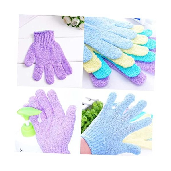 FRCOLOR 2 gants exfoliants pour le corps Gants de douche en nylon Serviette de bain Frotter la boue Givré Corée du Sud