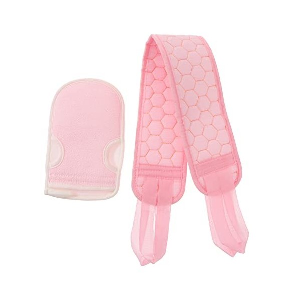 POPETPOP 2 Pièces Gants De Serviette De Bain Gants De Massage Corporel Serviette À Récurer De Bain Gants De Bain De Douche Sa