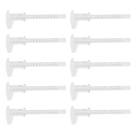 Règle de Microblading, Règle de Mesure des Sourcils Indépendante Utilisant une Surface Lisse 150 Mm 10 Pièces Positionnement 