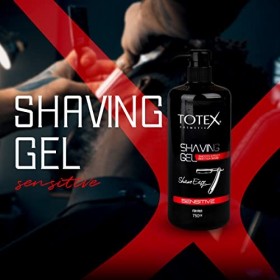 Neuf Totex Effet lisse de gel à raser Sensitive 750&nbsp;ml avec pompe pour une utilisation facile