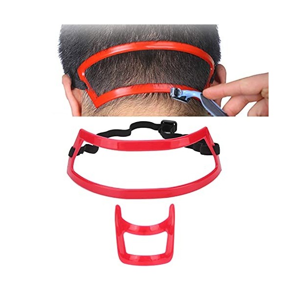 Ensemble de Modèles de Rasage pour le Décolleté de la Barbe Guide de Coupe de Cheveux pour le Cou des Hommes