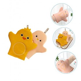 minkissy 2 Pièces Serviette De Bain Pour Enfants Gants Exfoliants De Douche Gants DAnimaux De Bain Douche Luffa Éponge Gants
