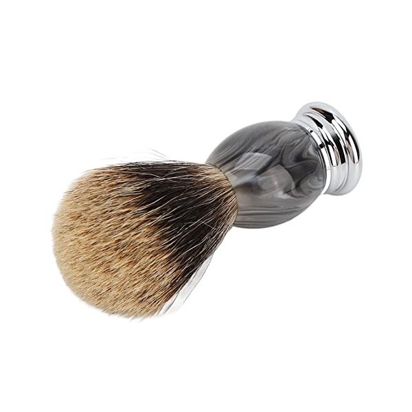 DaKuan Lot de 2 Pinceaux de Rasage avec Manche en Bois, Outil Professionnel de Luxe pour Salon de Coiffure pour Hommes – Nett