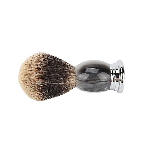 DaKuan Lot de 2 Pinceaux de Rasage avec Manche en Bois, Outil Professionnel de Luxe pour Salon de Coiffure pour Hommes – Nett