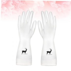 ULTECHNOVO 1 Paire De Gants Imperméables Gants De Cuisine En Caoutchouc Gants De Cuisine Fins Et Imperméables Gants De Vaisse