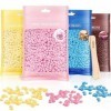 Perles de cire, 400 g Perles de Cire avec 10 Spatules en Bois pour Lépilation du Corps Entier, La Cire Chaude, lépilation B