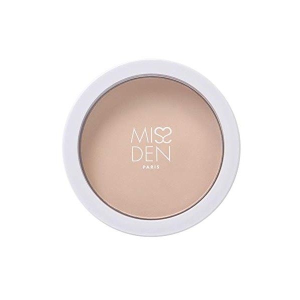 Miss Den - Voile de Poudre - Teinte 661 Beige Rosé - Unifie et Matifie - Houppette Fournie - 96% dIngrédients dOriginie Nat