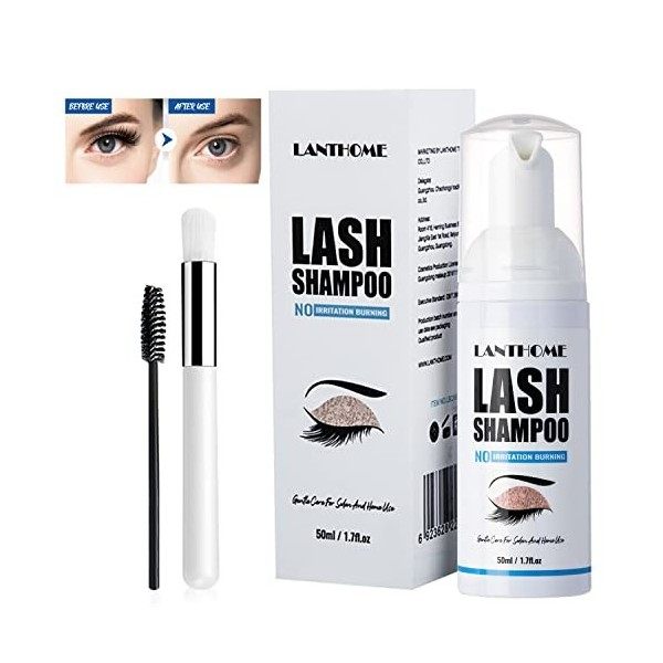 Eyelash Extension Cleanser, Shampooing Pour Cils, Nettoyant Professionnel Dextension De Cils, Shampooing Professionnel Pour 