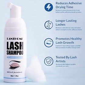 Eyelash Extension Cleanser, Shampooing Pour Cils, Nettoyant Professionnel Dextension De Cils, Shampooing Professionnel Pour 
