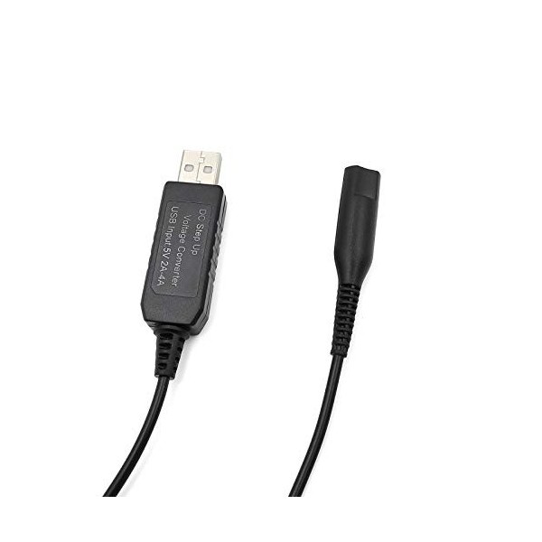 Chargeur Rasoir USB 12V pour série Braun 1 3 5 7 9 Rasoir électrique 3040s 310s 340S 3050cc. 5190cc 5030s 5040s. 740S 7865cc 