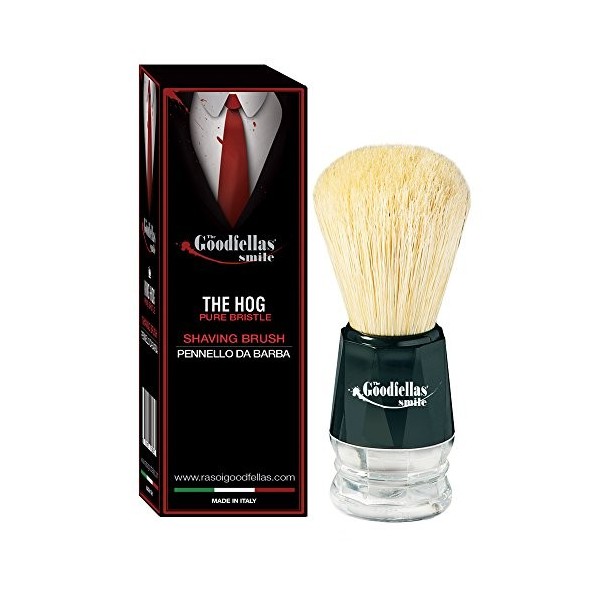 The Goodfellas Smile The Hog By Omega Brushes. Brosse à raser en poils purs.