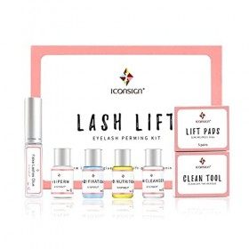 Holzsammlung Kit Rehaussement de Cils,Kit Professionnel Semi-Permanent de Cils à Friser Adapté Pour un Usage en Salon et à La