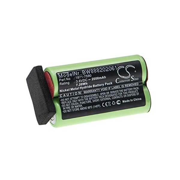 vhbw Batterie Remplacement pour Moser 1871-7590 pour Tondeuse à Cheveux 2000mAh, 3,6V, NiMH 