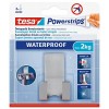 tesa Powerstrips Porte Rasoir Métal Wave - Waterproof - Support de Rasoir Amovible en Acier Inox pour la Douche - Peut suppor