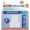 tesa Powerstrips Porte Rasoir Métal Wave - Waterproof - Support de Rasoir Amovible en Acier Inox pour la Douche - Peut suppor