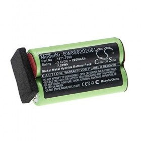 vhbw Batterie Compatible avec Moser ChromStyle 1871, Super Cordless 1872 Clipper Tondeuse à Cheveux 2000mAh, 3,6V, NiMH 