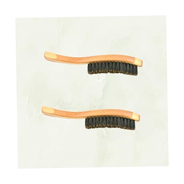 FOMIYES 2 Pièces Peigne De Toilettage Pour Barbe Peigne De Soin De La Barbe Peigne À Cire De Moustache Brosse De Coiffure Bro