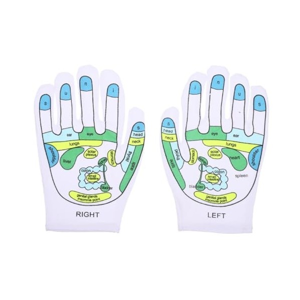 Heallege Gants Massage Dacupoint pour Les Mains pour Libération Fatigue Gants Réflexologie Dacupression Élastiques avec Tex