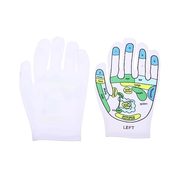 Heallege Gants Massage Dacupoint pour Les Mains pour Libération Fatigue Gants Réflexologie Dacupression Élastiques avec Tex