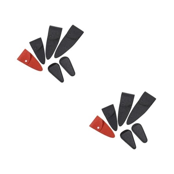 FOMIYES 6 Pièces Ciseaux De Coiffure En Cuir Ciseaux Sac De Transport Sac À Outils De Coiffure À La Main Salon Ciseaux De Cou