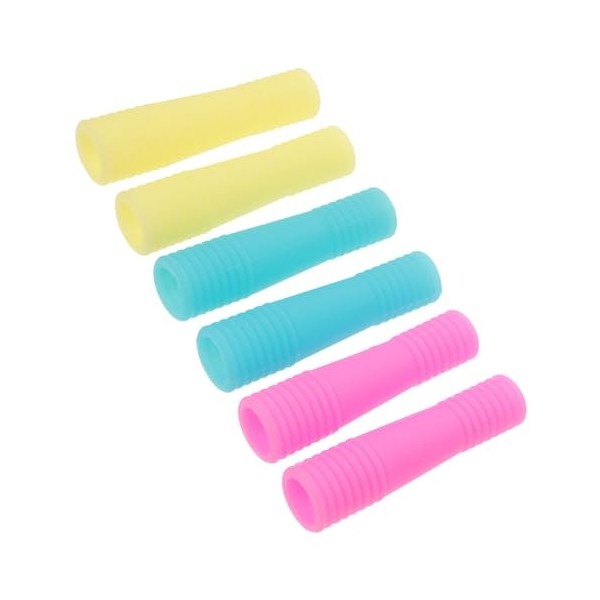 POPETPOP 6 Pièces Pince À Épiler Ciseaux Protection Silicone Pince À Cils Pour Extensions Nail Art Ciseaux Couvre Cils Greffa