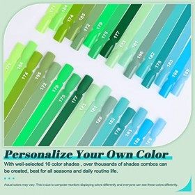 Lavender Violets Dip Powder Poudre, 20 Pcs Lot de Poudre Acrylique pour ongles avec Vert naturel frais couleurs, Dipping Powd