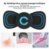 Mini Masseur de Cou Portatif, Autocollant de Massage Portatif de la Colonne Cervicale, Impulsion Rechargeable par USB, Massag