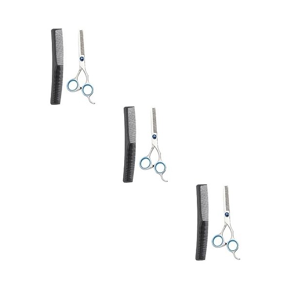 POPETPOP 2 Pièces Ciseaux De Coupe À Sec Ciseaux De Coiffure Ciseaux De Barbier Ciseaux De Peigne Pour La Coupe De Cheveux Ci