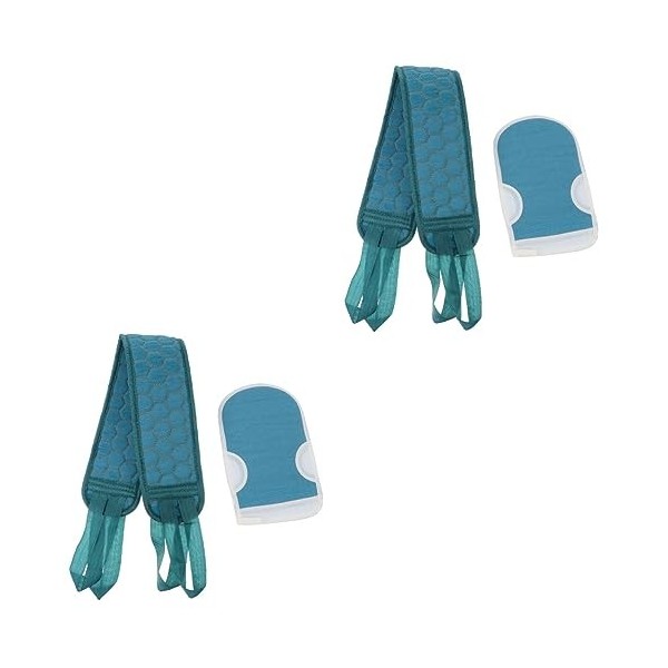 FRCOLOR Lot De 4 Gants De Serviette De Bain Pour Le Corps Gants De Spa Serviettes Propres Exfoliants Pour Le Sangle Exfoliant