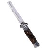 Peigne Switchblade, Poignée en Résine Durable, Peigne de Poche Portable pour Coiffure à Lhuile, Coiffure, Toilettage pour An