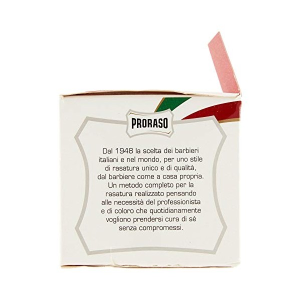 Proraso Crème Prérasage Blanche Peaux Sensibles - 100 ml