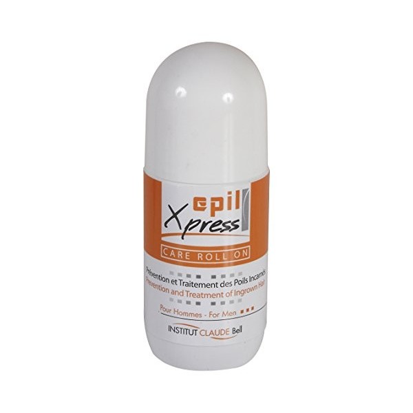 INSTITUT CLAUDE BELL - EPIL XPRESS - Zone Intime Homme - Soin Prévention & Traitement des Poils Incarnés - Roll On - 50 ml