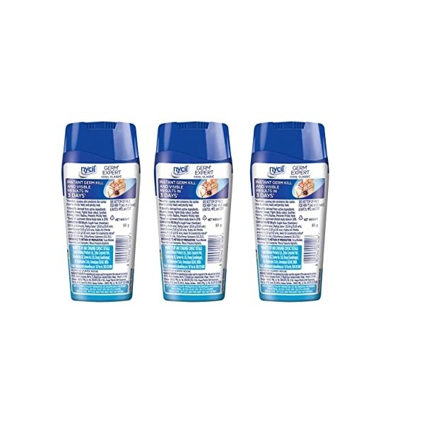 Nycil Cool Classic Lot de 3 talc en poudre 50 g